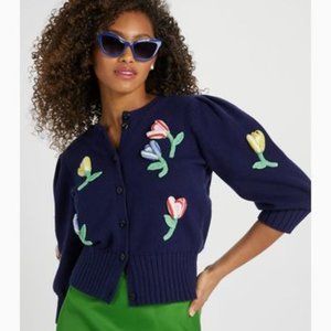 ISO Kate Spade Crochet Flower Cardigan LARGE
